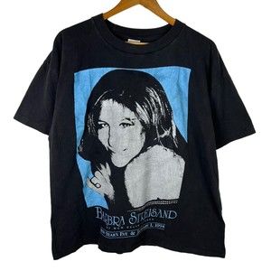 RARE VTG 90s 1994 Barbra Streisand New Years Eve MGM Bootleg Shirt Sz L